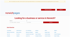 Desktop Screenshot of norwichpages.co.uk